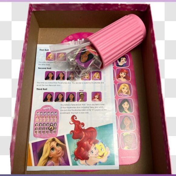 Disney 2020 Princess Yahtzee Jr. Board Game Milton Bradley COMPLETE - Picture 3 of 4